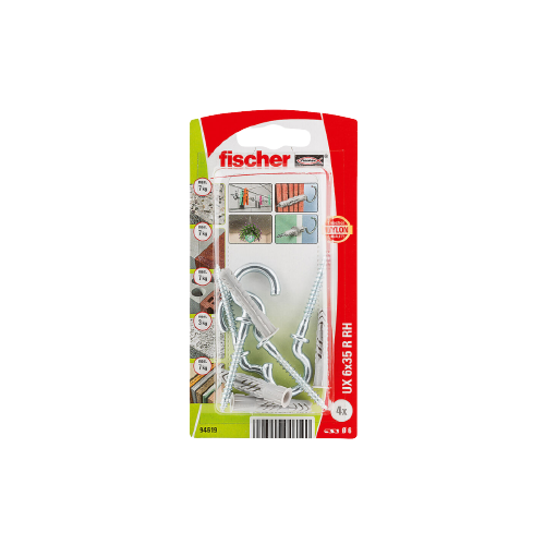 Universalpl krok ux 6X35 mm r rh bk 4 stk pr bk nv